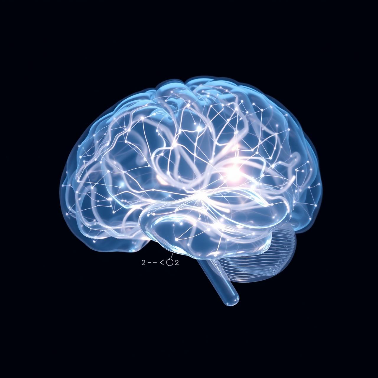 Translucent glass brain